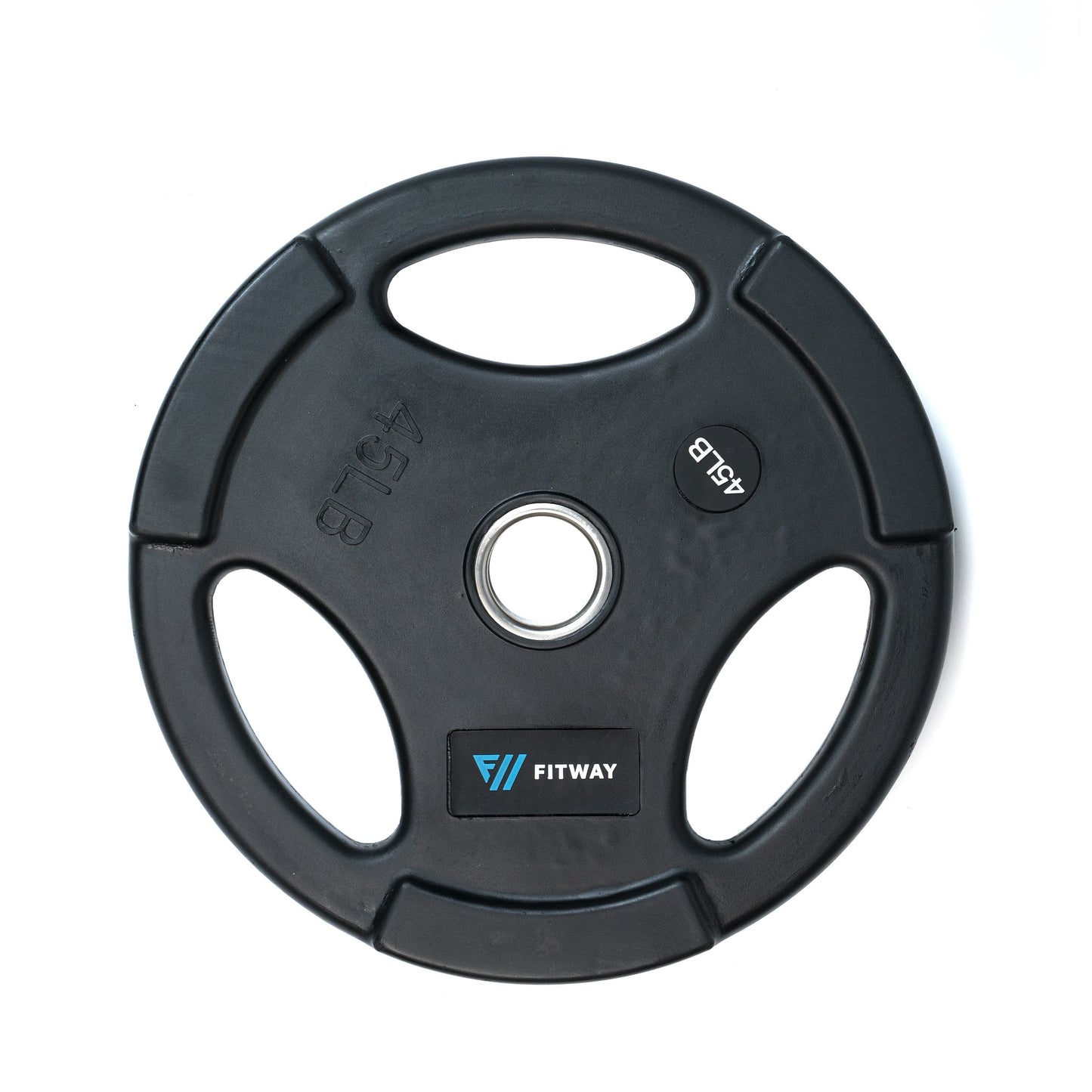 FitWay Equip. Olympic Rubber Grip Plate - 45lbs
