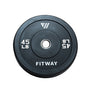 FitWay Equip. 45lb Olympic Rubber Bumper Plate